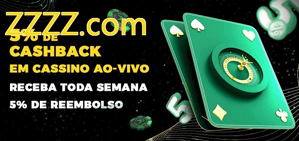 Promoções do cassino ao Vivo ZZZZ.com